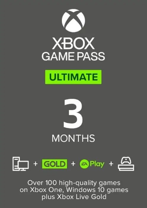 Xbox Game Pass Ultimate 3 mēnešiem
